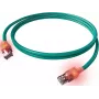 ZVK EasyLan Cat6a LED patch-kaabel RJ45, varjestatud, 7,5 m, türkiissinine