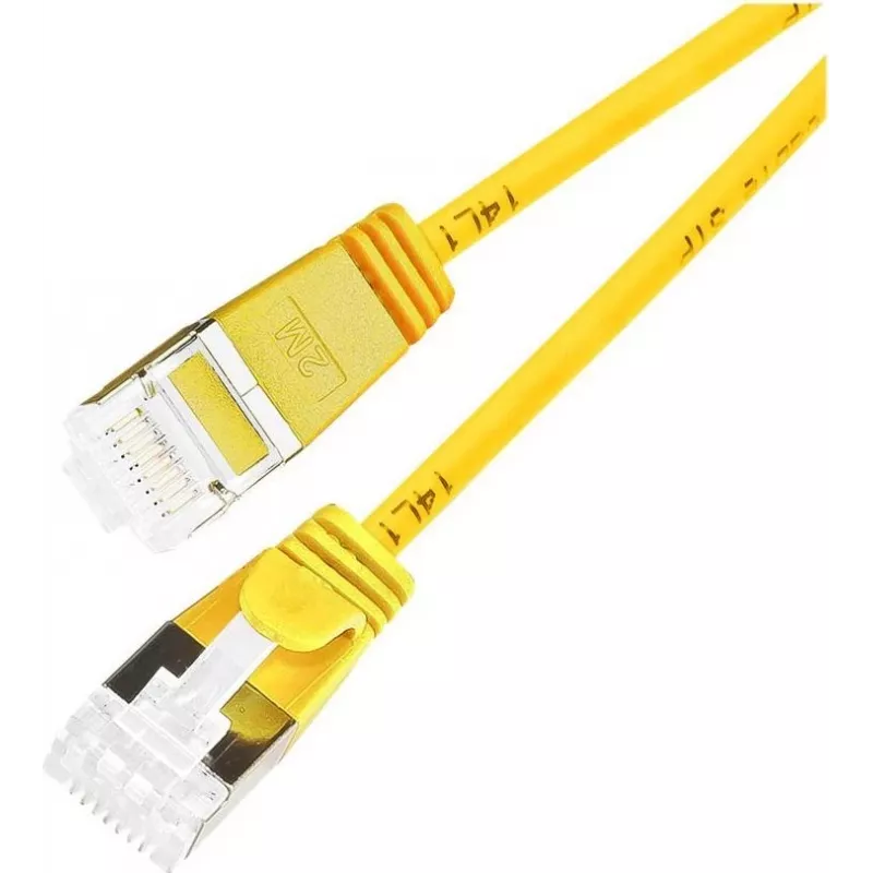 Wirewin Slim Cat6a U/FTP ühenduskaabel RJ45, 5 m, kollane