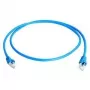 Telegärtner 100008740 RJ45 võrgukaabel, ühenduskaabel CAT 6a S/FTP sinine tuleaeglustav, paindekaitsmega 1 tk.