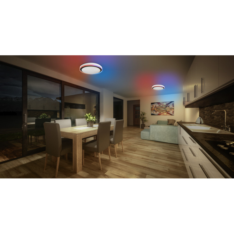 Osram SMART+ WiFi Orbis Magic seina-/laelamp 500 mm, RGB+TW, reguleeritav, 38 W - must/valge