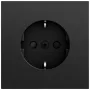 Gira System 70 SCHUKO pistikupesa SP, must, 445374