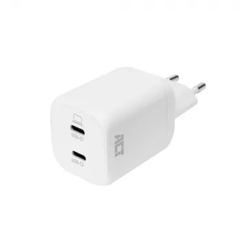 ACT USB-C laadija 100W 2-pordiga, toetab Power Delivery 3.2, PPS, AVS, QuickCharge ja GaNFast