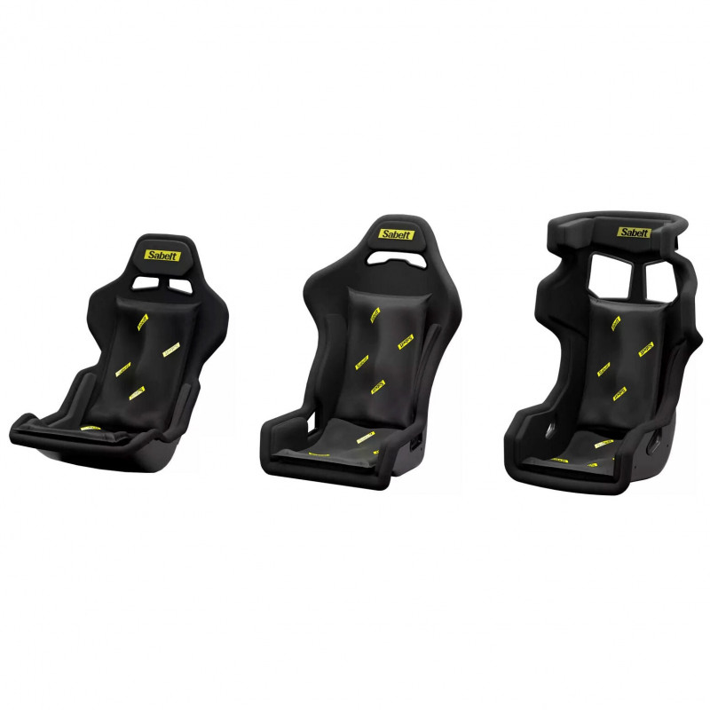 Sabelt Sim Foam Pro Kit seljatoe padi, kujupüsiv, ergonoomiline, 40x65 cm, must