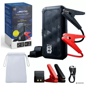 3mk Motio HyperBoost Flow 1500A käivitusabi 10000 mAh Smart Start kaablite ja valgustiga