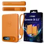 3mk incharge® Genesis Qi 2 25W juhtmevaba laadija + PD45W, sisseehitatud USB-C kaabliga, oranž