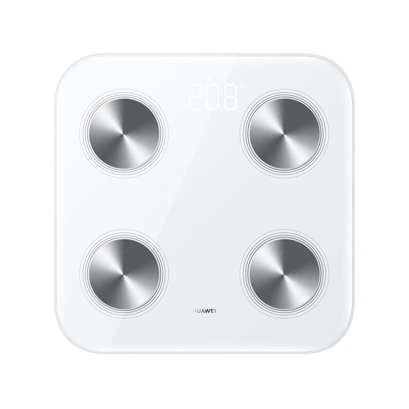 Huawei Scale 3 Bluetooth Edition valge / nutikas isiklik kaal / karastatud klaas / WiFi ja BT / kuni 150 kg / Android ja iOS