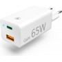 Hama laadija GaN, USB-C võimsusega tarne (PD) + USB-A QC3.0, 65W, valge