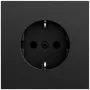 GIRA 418874 SCHUKO pistikupesa System 70 must