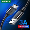Ugreen USB-kaabel USB-A - Micro-USB, 0,5 m, must