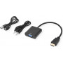 Secomp STANDARD HDMI-VGA + audio adapterkaabel, isane/emane, 0,23 m