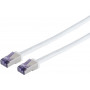 Shiverpeaks Cat6a S/FTP Flex Patch kaabel RJ45, 7,5 m, valge