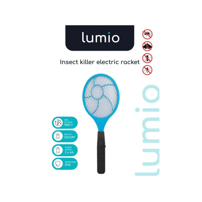 LUMIO elektriline kärbsepiits (MKE007), 2xAA, sinine