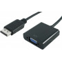 Secomp DisplayPort-VGA adapterkaabel, DP pistik – VGA pesa (11.55.3201)