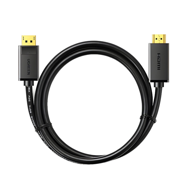 Ugreen DisplayPort - HDMI kaabel, 3 m, 4K, must