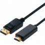 Secomp DisplayPort-kaabel, 2 m, 4K, must