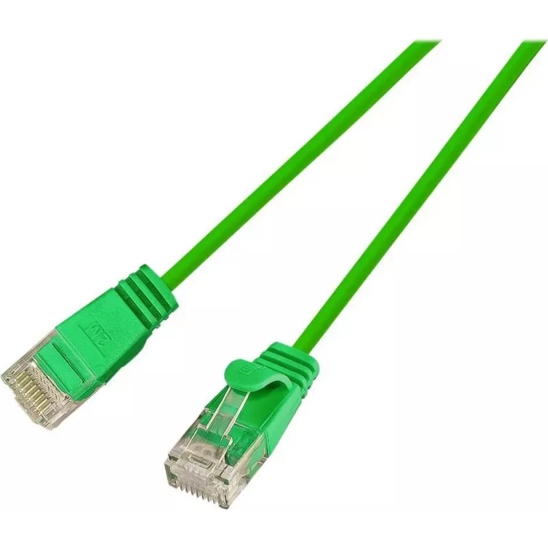 Wirewin Slim Cat6 U/UTP ühenduskaabel, 2 m, roheline