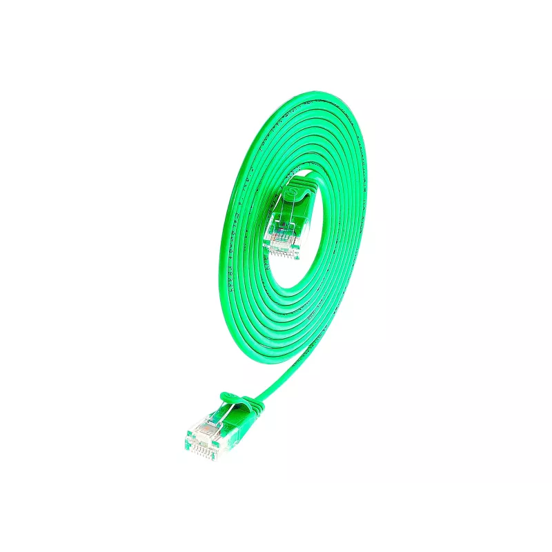 Wirewin Slim Cat6 U/UTP ühenduskaabel, 2 m, roheline