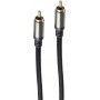 shiverpeaks BS20-40155 RCA helikaabel, RCA-pistik – RCA-pistik, kullatud kontaktid, 1,5 m, must