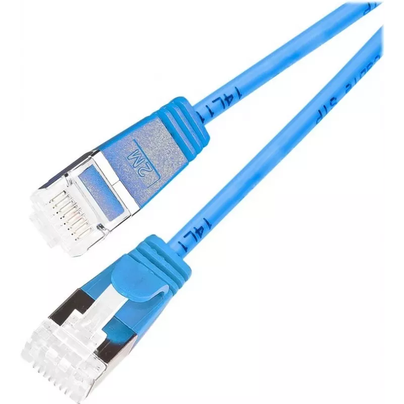 Wirewin Slim Cat6a U/FTP ühenduskaabel RJ45, 0,25 m, sinine