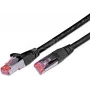 Wirewin Cat6 S/FTP ühenduskaabel, 0,25 m, must