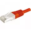 Exertis Connect Cat6a F/UTP patch-kaabel RJ45 slim-kaitsega, 2 m, punane (859535)