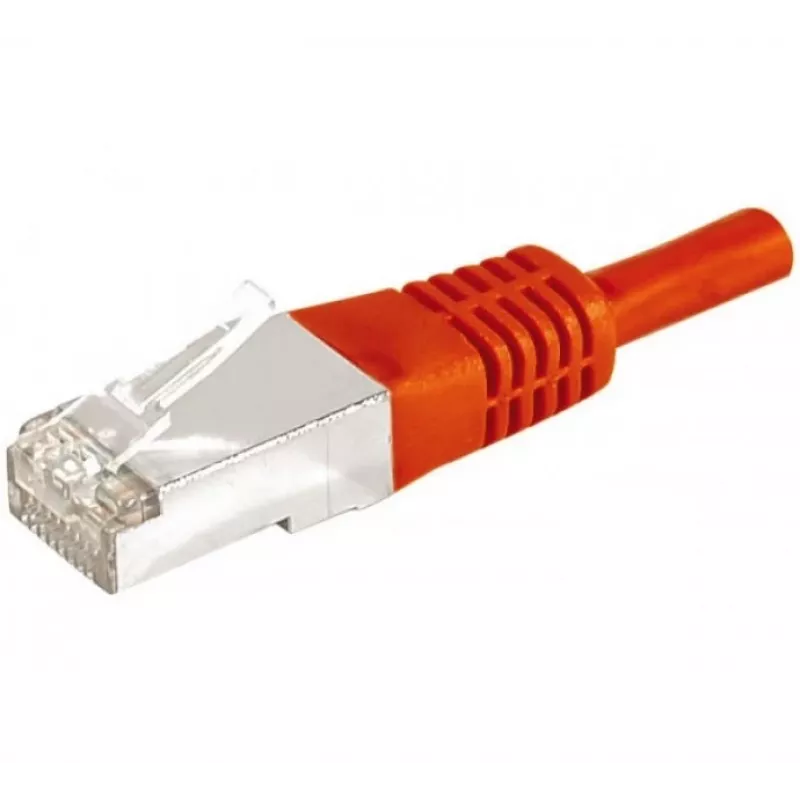 Exertis Connect Cat6a F/UTP patch-kaabel RJ45 slim-kaitsega, 2 m, punane (859535)