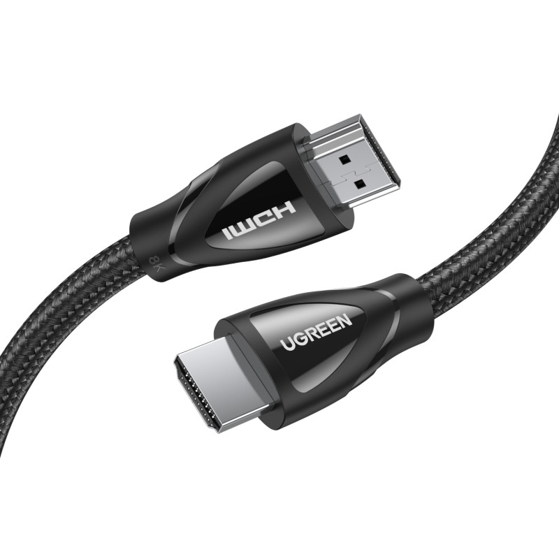 Ugreen HD140 ülikiire HDMI 2.1 kaabel, 3 m, 8K, must