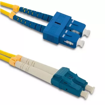 Qoltec valguskaabli ühenduskaabel SC/UPC - LC/UPC ühemoodiline Duplex, 2 m
