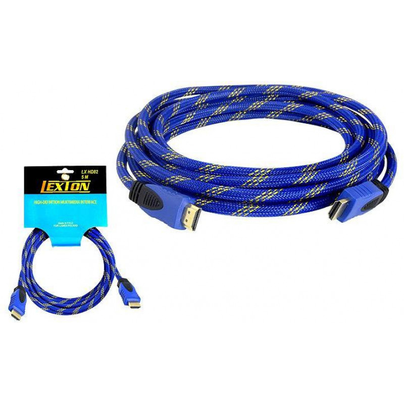 LTC kiire HDMI-kaabel, 5 m, 4K, sinine