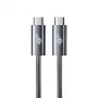 TB punutud USB 3.2 Gen 1 kaabel USB-C - USB-C, 1 m, 100 W, must