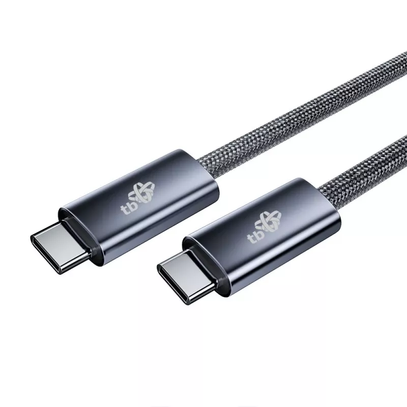 TB punutud USB 3.2 Gen 1 kaabel USB-C - USB-C, 1 m, 100 W, must