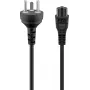 Goobay toitekaabel, 2 m, must (30857)