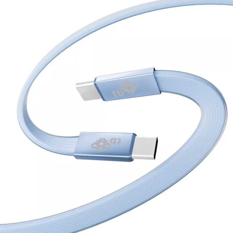 TB USB 2.0 kaabel USB-C - USB-C, 1 m, 60 W, sinine