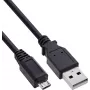 InLine USB 2.0 kaabel Micro-USB USB-A-le, 2 m, must