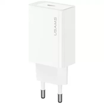 Usams laadija T69 20W USB-C valge