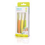 Kidsme lusikakomplekt (3 tk), oranž, kollane, roheline, alates 3 kuust