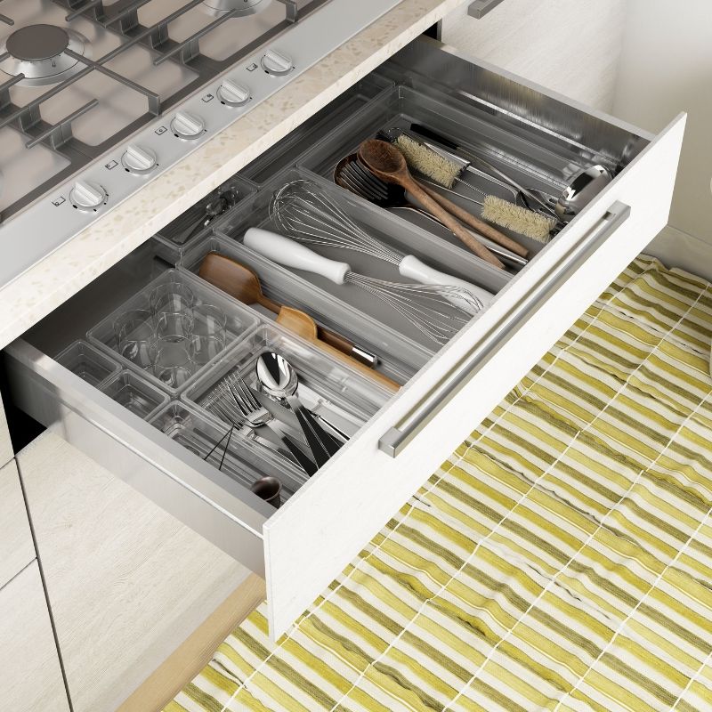 KIS Box Sistemo Organizer 6 15 x 15 x 5 cm läbipaistev/helehall