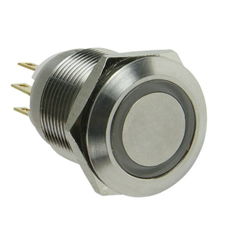 Lamptron vandaalikindel nupp / lüliti 16mm - Silverline - sinine