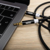 Gizzu 3.5mm AUX-kaabel 2m - must