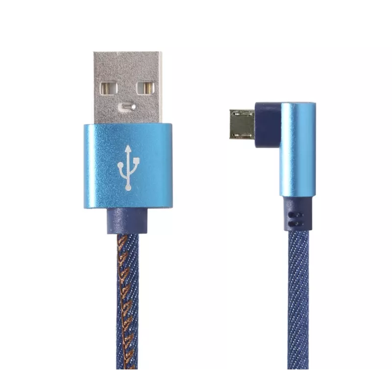 Gembird punutud USB 2.0 kaabel USB-A - Micro-USB, nurga all, 1 m
