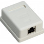Goobay 1-pordiline RJ45 võrgupesa, CAT 6, STP – varjestatud