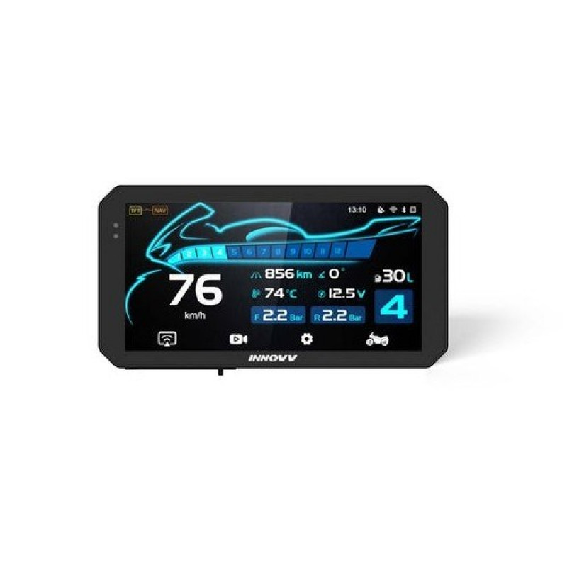 INNOVV N3 universaalne kiirvabastusega mootorratta nutiekraan CarPlay, kaamerate ja TPMS-iga