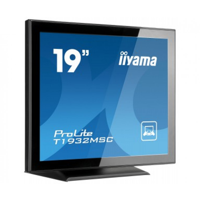 iiyama ProLite T1932MSC-B2X 19 inch (48,3 cm) projektsioonmahtuvuslik 10-punktiline puuteekraan, 5:4, 1280x1024, DVI, VGA, must