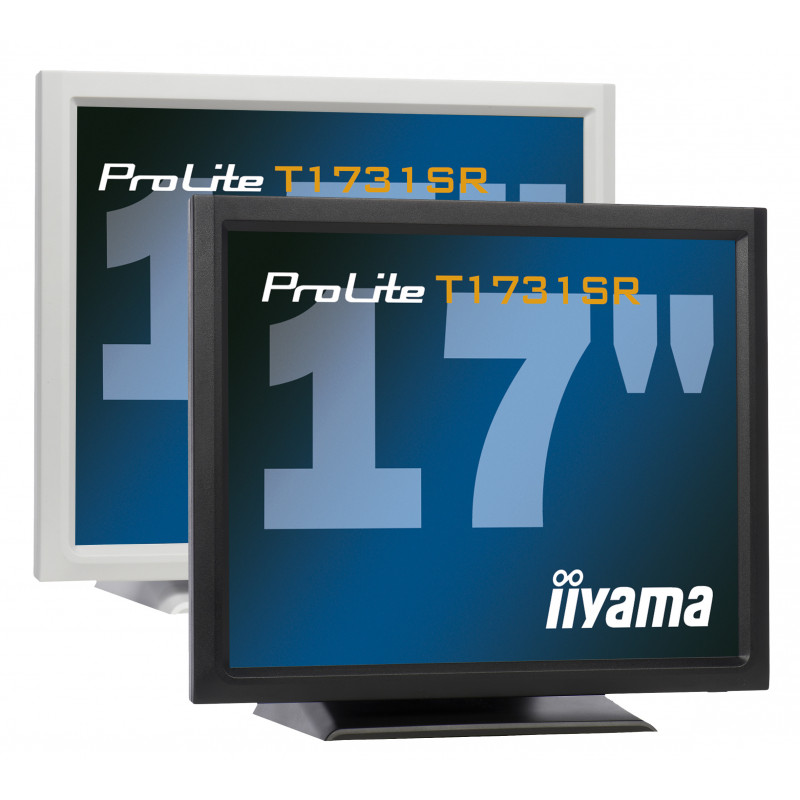 iiyama ProLite T1731SR-W1 17 inch (43,2 cm) resistiivne puuteekraaniga monitor, 5:4, 1280x1024, DVI, valge
