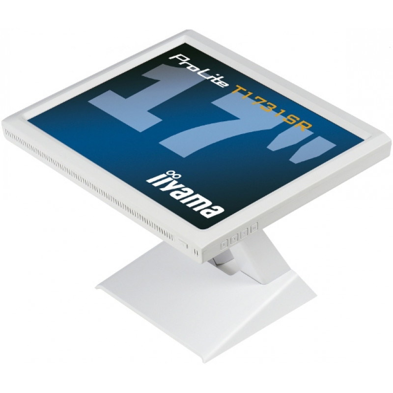 iiyama ProLite T1731SR-W1 17 inch (43,2 cm) resistiivne puuteekraaniga monitor, 5:4, 1280x1024, DVI, valge