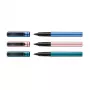 Pelikan Pina Colada rollerpliiats, 12-osaline komplekt, metallist korpus ja kork, must (605502)