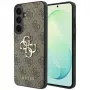 Guess Leather 4G Metal Logo ümbris Samsung Galaxy S26 FE jaoks, pruun