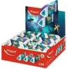 Maped Pyramide DRAGON plastikust kustutuskumm, valge, kolmnurkne, ftalaadi- ja PVC-vaba, 24-osaline komplekt (119527)