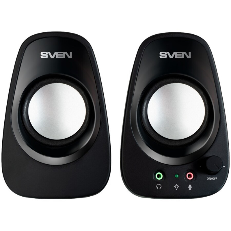 Kõlarid SVEN 190, must, USB, väljundvõimsus 2x3W (RMS)