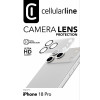 Cellularline kaamera objektiivi kaitse iPhone 18 Pro jaoks, läbipaistev